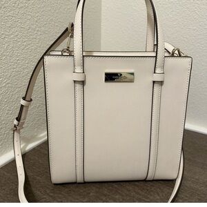 Kate Spade Cream Leather Satchel